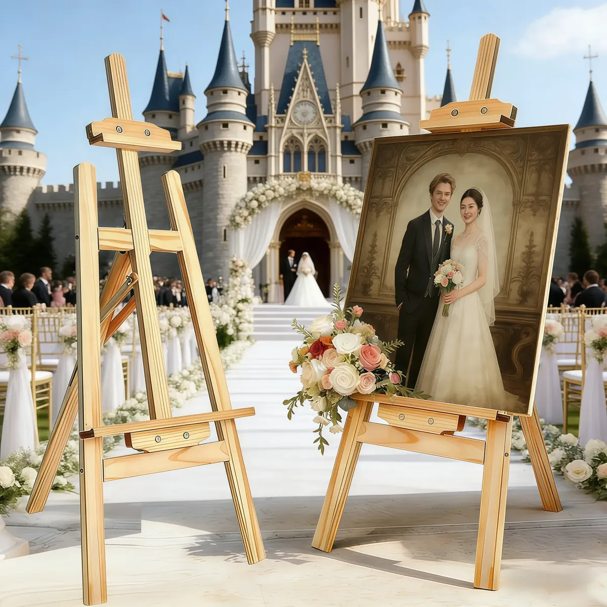 Caballete De Madera Profesional De Tripie Para Pintar 175cm