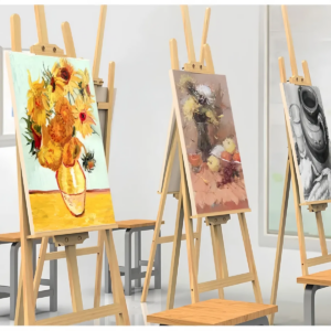 Caballete De Madera Tripie Ajustable Profesional Para Pintar 150cm