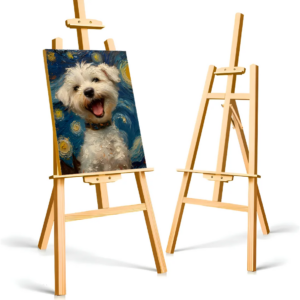 Caballete De Madera Tripie Ajustable Profesional Para Pintar 120cm