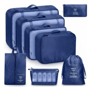 8pcs Bolsas Organizadoras De Impermeable Maletas Para Viaje